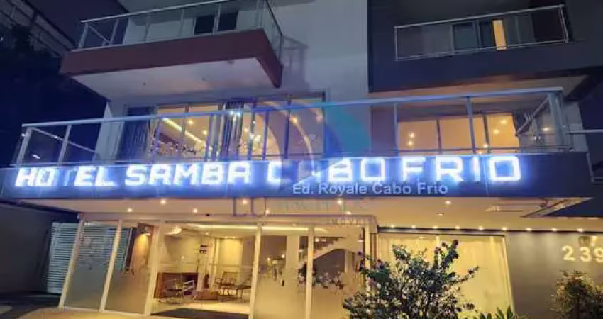 COD 1299 - Venda de Loft no Hotel Samba no Bairro Passagem em Cabo Frio