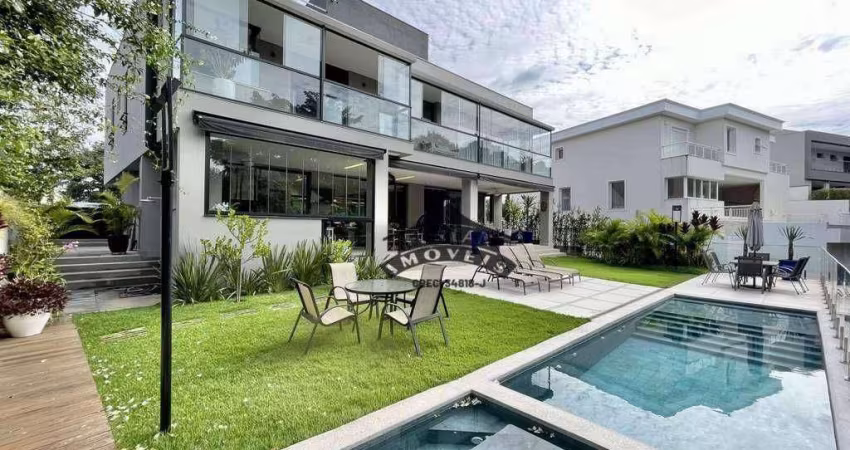 Casa a venda no Alphaville Granja Viana com 4 dormitórios, elevador e vista 513 m² por R$ 5.500.000 - Granja Viana