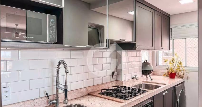 Apartamento com 2 dormitórios à venda, 55 m² por R$ 375.000,00 - Vila Rehder - Americana/SP