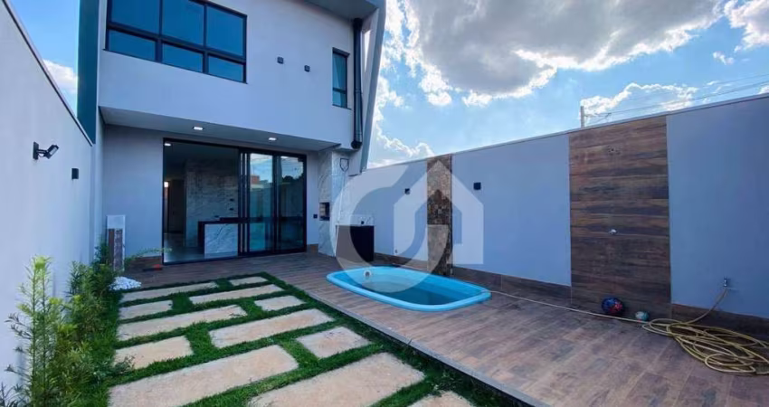 Casa com 3 dormitórios, 1 suite, com piscina e área gourmet, à venda por R$ 788.000 - Jardim Boer II - Americana/SP