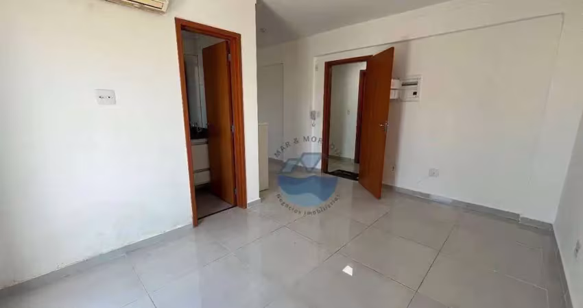 Kitnet com 1 dormitório para alugar, 26 m² por r$ 1.880,02/mês - macuco - santos/sp