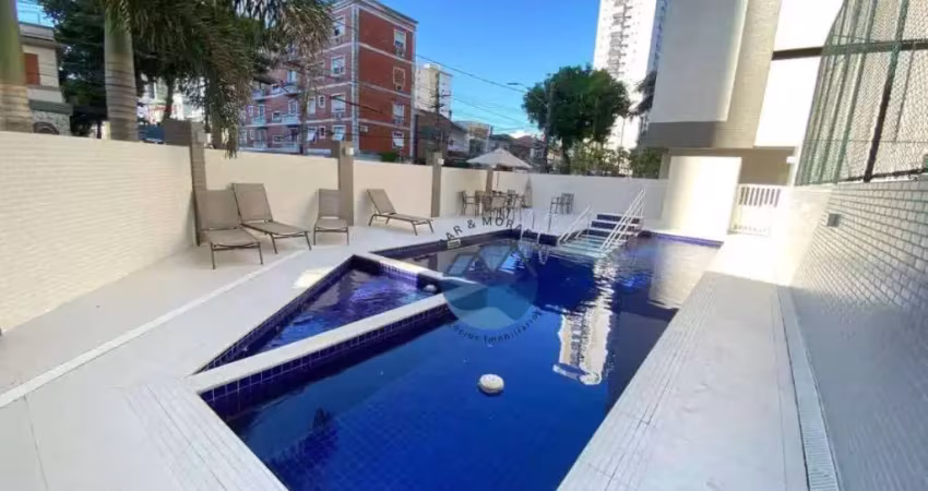 Apartamento com 3 dormitórios à venda, 128 m² por r$ 1.600.000,00 - boqueirão - santos/sp