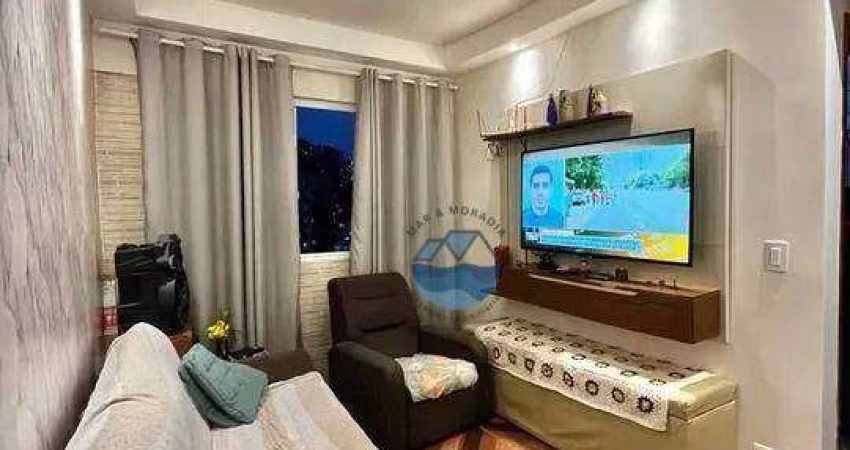 Apartamento com 2 dormitórios à venda, 72 m² por R$ 244.000,00 - Saboó - Santos/SP
