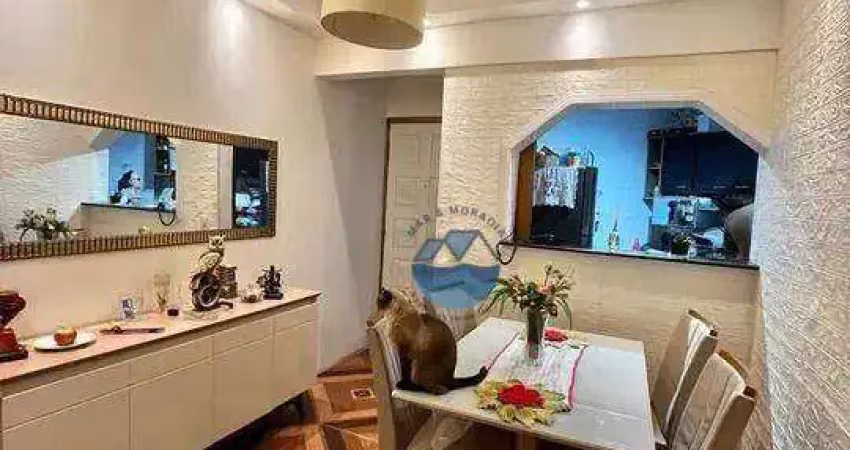 Apartamento com 2 dormitórios à venda, 72 m² por r$ 244.000,00 - saboó - santos/sp