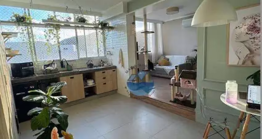 Kitnet com 1 dormitório à venda, 34 m² por r$ 403.000,00 - josé menino - santos/sp