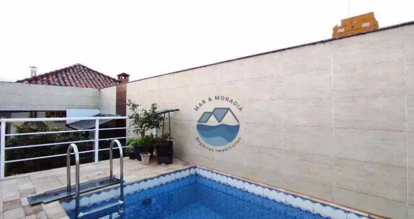 Linda Casa Triplex à Venda - 3 Quartos, 2 Suítes - Embaré, Santos