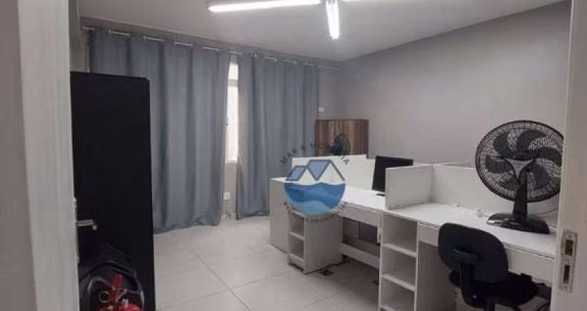 Sala, 90 m² - venda por R$ 287.000,00 ou aluguel por R$ 2.500,02/mês - Centro - Santos/SP