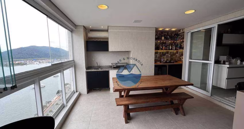 Apartamento com 3 dormitórios à venda, 189 m² por R$ 2.470.000,00 - Ponta da Praia - Santos/SP