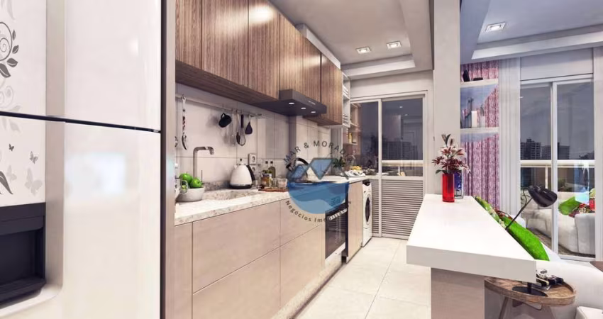 Apartamento com 2 dormitórios à venda, 57 m² por R$ 449.100,00 - Canto do Forte - Praia Grande/SP
