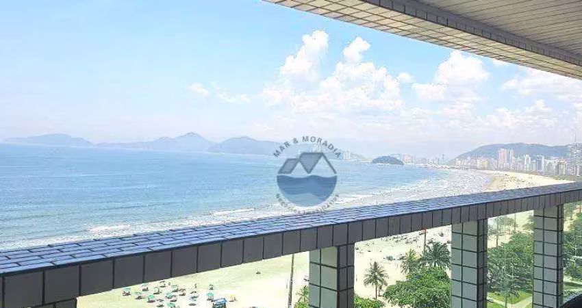 Apartamento vista mar 3 quartos à venda no boqueirão – santos