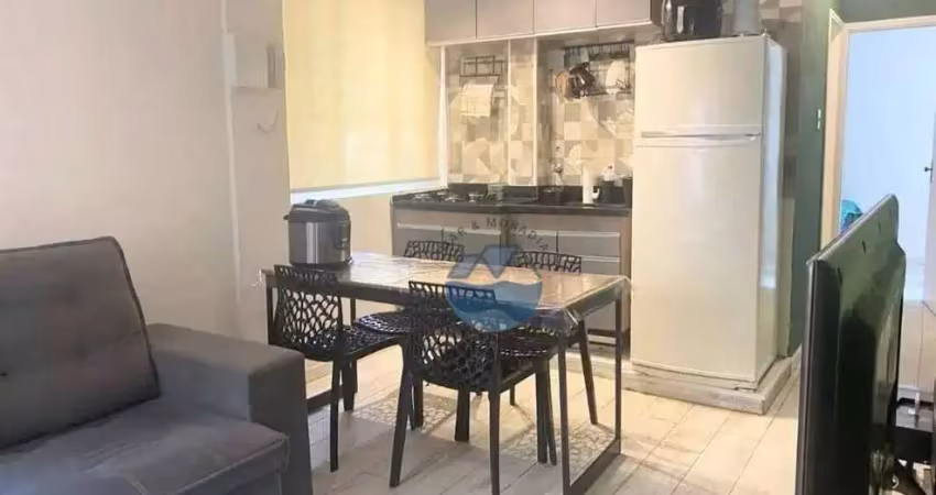 Apartamento com 1 dormitório à venda, 40 m² josé menino - santos/sp