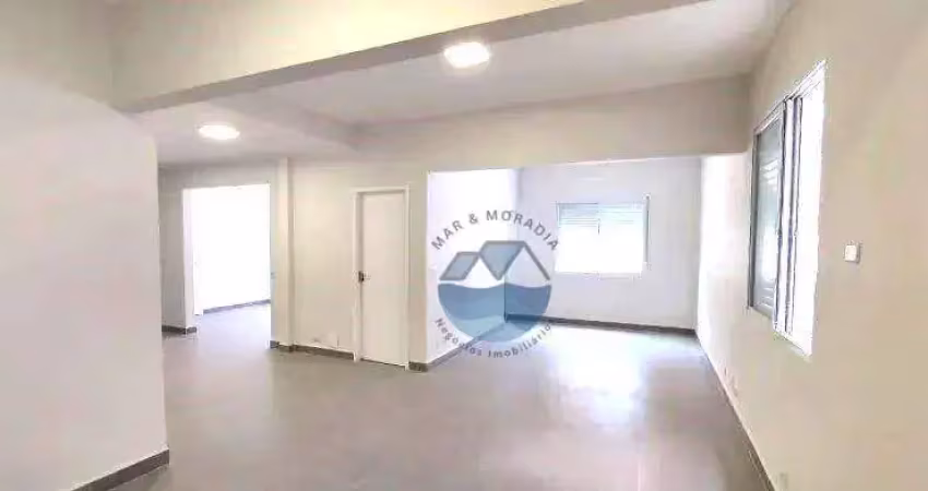 Apartamento térreo reformado à venda com 2 quartos – boqueirão, santos