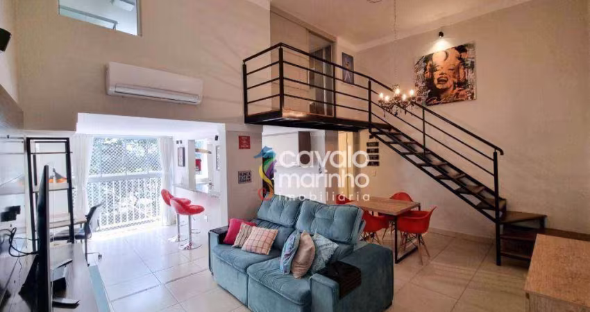 Apartamento com 1 dormitório para alugar, 70 m² por R$ 3.354,00/mês - Jardim Nova Aliança Sul - Ribeirão Preto/SP
