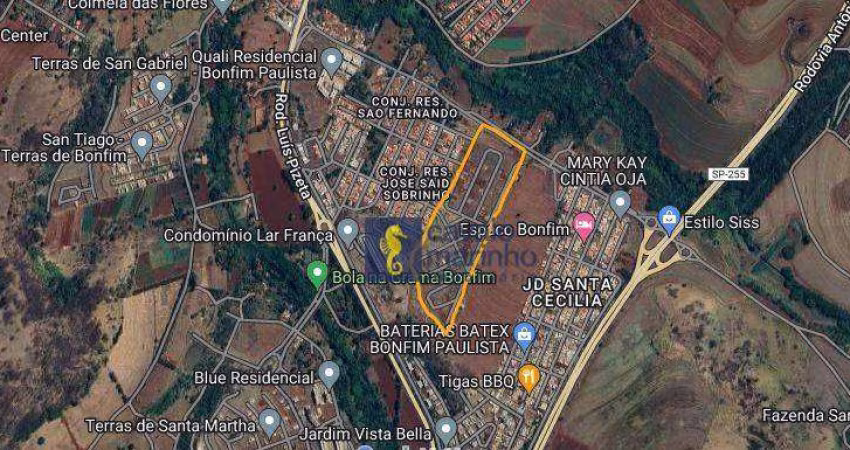 Terreno à venda, 255 m² por R$ 151.400,00 - Bonfim Paulista - Residencial Belvedere  - Ribeirão Preto/SP