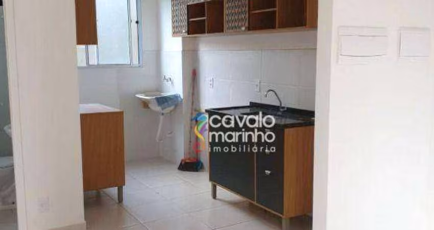 Apartamento com 2 dormitórios para alugar, 48 m² por R$ 1.736,98/mês - Bonfim Paulista - Jardim Emília - Ribeirão Preto/SP