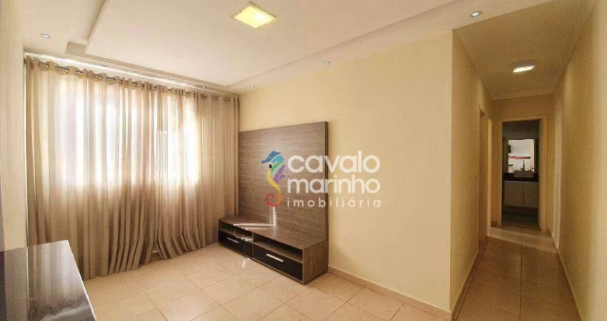 Apartamento com 2 dormitórios para alugar, 46 m² por R$ 2.021,00 - Nova Aliança - Ribeirão Preto/SP