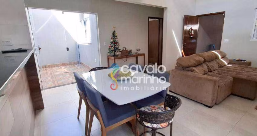 Casa com 3 dormitórios à venda, 98 m² por R$ 555.000 - Bonfim Paulista - Jardim Santa Cecília - Ribeirão Preto/SP
