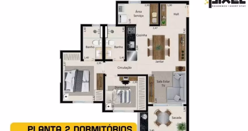 Apartamento com 2 dormitórios à venda, 71 m² por R$ 489.000,00 - Vila Monte Alegre - Ribeirão Preto/SP