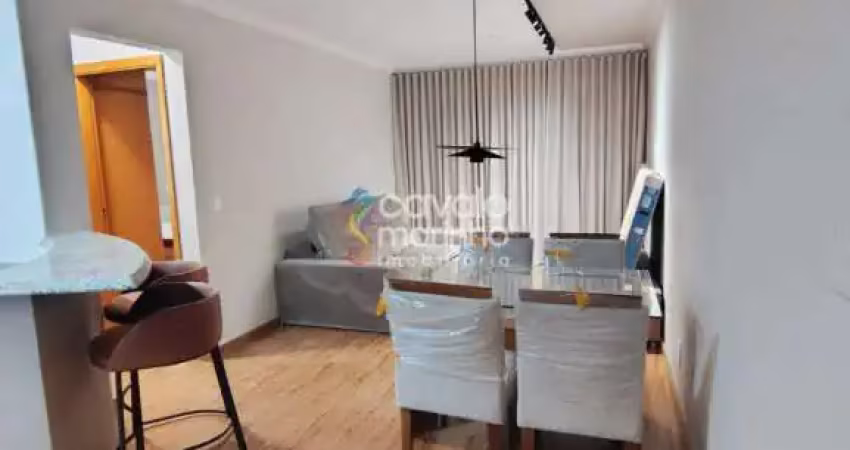 Apartamento mobiliado para alugar com 1 quarto, 46m² - edifício villaggio modena - nova aliança.