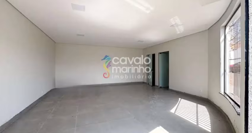 Salão comercial para alugar com banheiros, 55m² - jardim santa cecília - bonfim paulista.