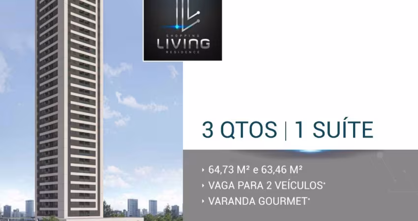 Apartamento 03 quartos, suíte, nascente em Boa Viagem