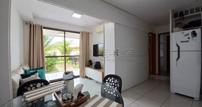 Excelente flat mobiliado localizado na praia do Cupe com 55m².