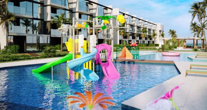 Apartamento, 02 quartos, 02 vagas cobertas, beira mar de muro alto