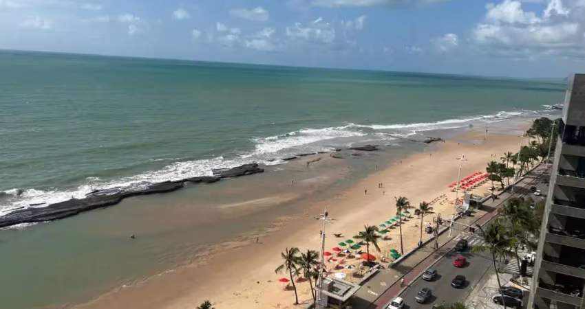 Apartamento av beira mar de boa viagem, 160m², 03 vagas, piscina