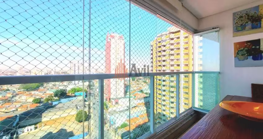 Apartamento no tatuapé 2 dormitórios varanda com churrasqueira