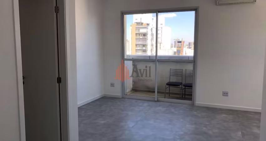 Sala comercial em Pinheiros, com 32 m2, 1 banheiro