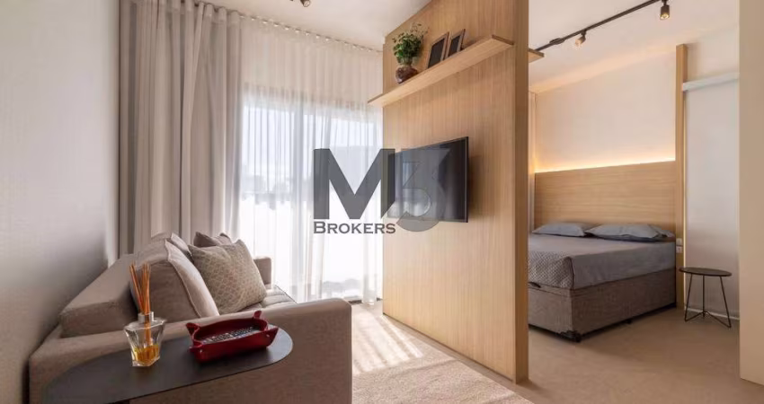Apartamento para alugar em Campinas, Cambuí, com 1 quarto, com 39 m², MM536