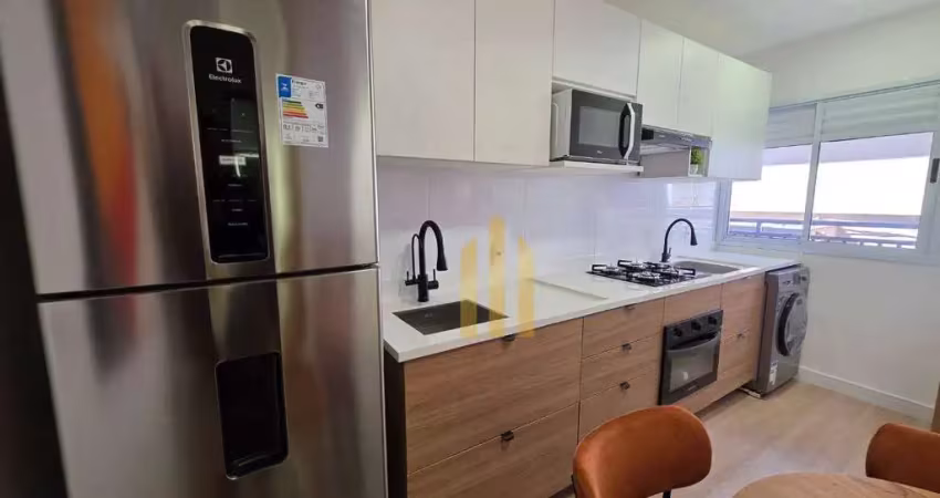 Apartamento mobiliado com 1 dormitório à venda, 31 m² por r$ 285.000 - vila isolina mazzei - são paulo/sp