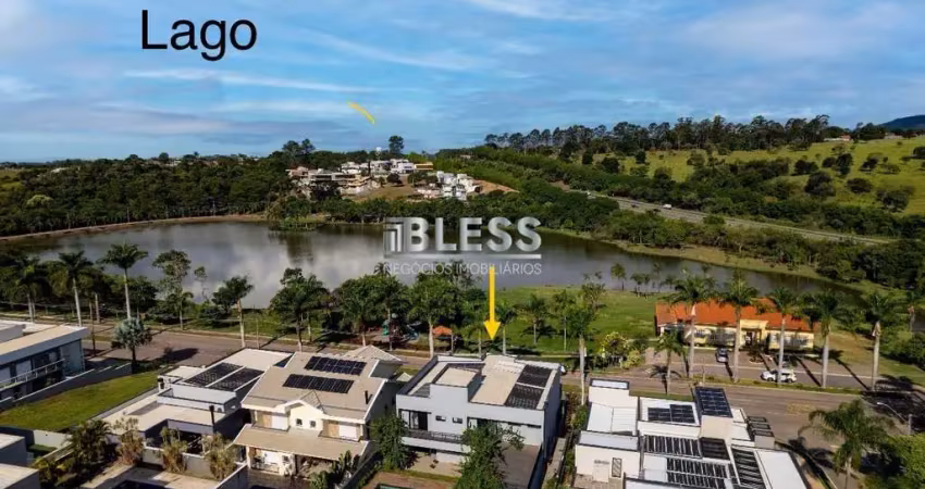 Casa cond. reserva da serra ? frente para lago ? r$4.300.000,00 5 suítes ? 8 vagas ? piscina - estilo industrial moderno. ca03106