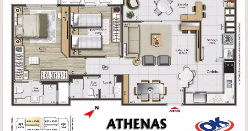 Apartamento com 2 quartos à venda no Campinas, São José 