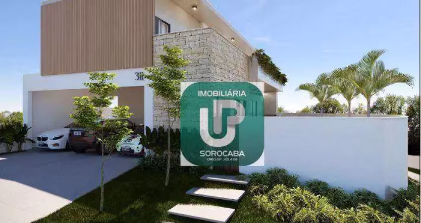 Sobrado com 4 dormitórios à venda, 360 m² por r$ 2.490.000,00 - condomínio chácara ondina - sorocaba/sp