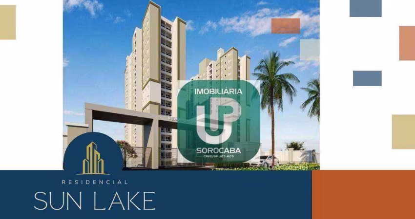 Apartamento com 2 dormitórios à venda, 49 m² por R$ 286.000 - Residencial Sun Lake - Sorocaba/SP