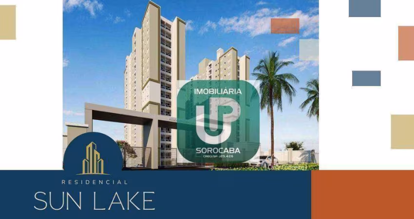 Apartamento com 2 dormitórios à venda, 49 m² por R$ 274.000 - Residencial Sun Lake - Sorocaba/SP