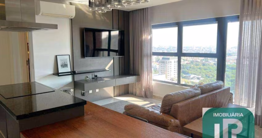 Apartamento com 1 dormitório para alugar, 67 m² por R$ 5.003,47/mês - Condomínio JK Campolim - Sorocaba/SP