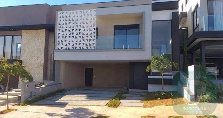 Sobrado com 3 dormitórios à venda, 205 m² por r$ 1.550.000,00 - residencial sun lake - sorocaba/sp