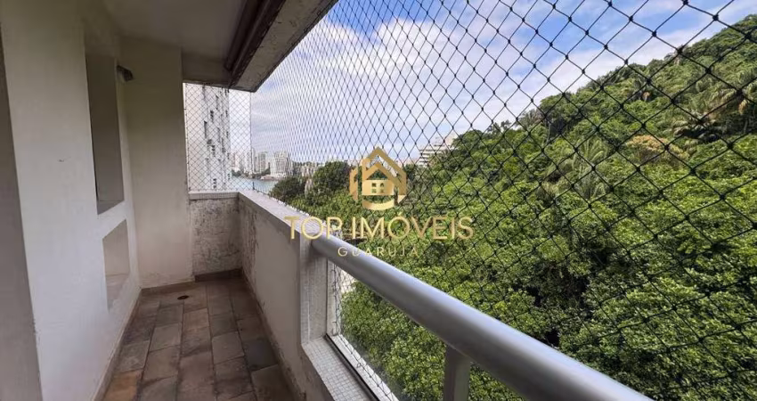 Apartamento com Varanda e Vista para o Mar no Guarujá Priaia Pitangueiras