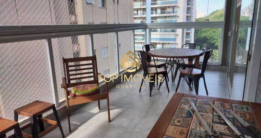 Apartamento com varanda Gourmet na Praia das Astúrias Guarujá SP