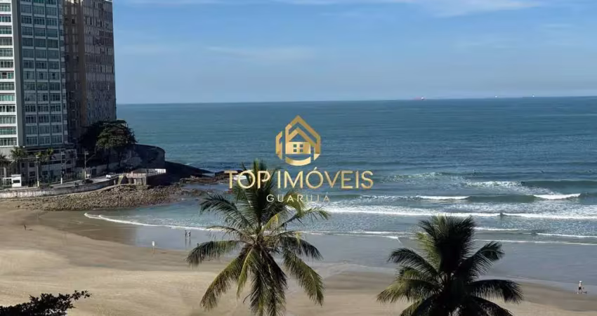 Amplo apartamento mobiliado de frente para o mar na praia de pitangueiras