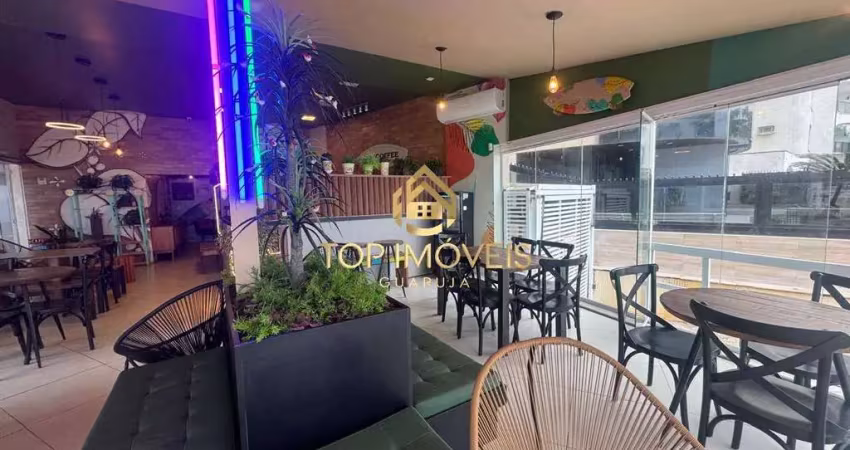 Ponto comercial frente para o mar na praia das astúrias guarujá