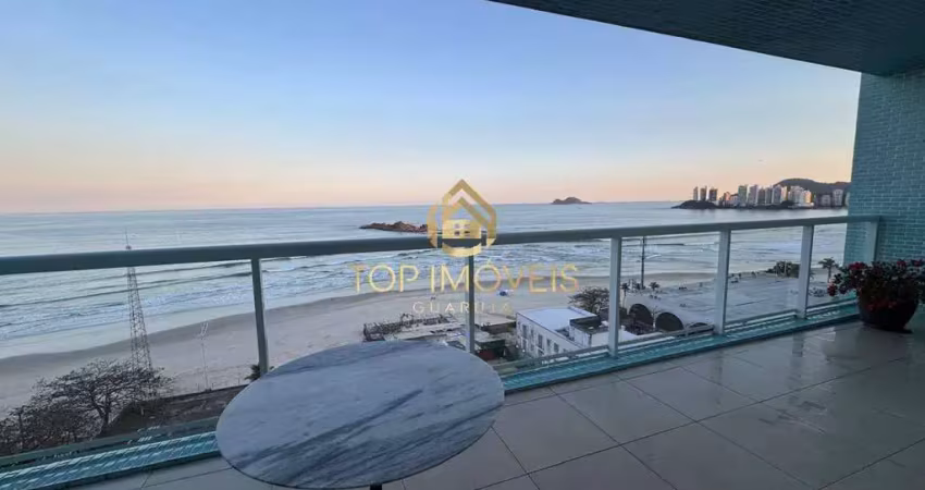 Apartamento mobiliado frente mar praia de pitangueiras guarujá sp