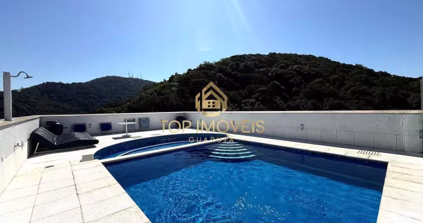 Cobertura com piscina a 1 quadra da praia das pitangueiras - guarujá sp