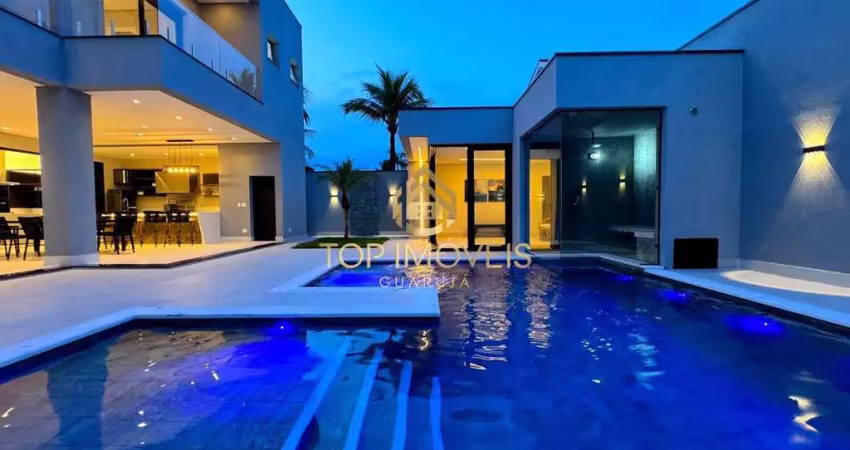 Casa alto padrão 5 suites no condomínio jardim acapulco - guarujá