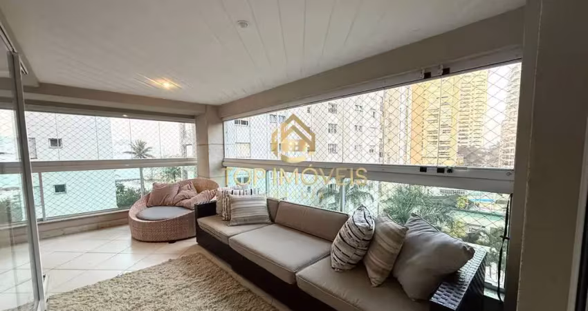 Apartamento frente mar com ampla varanda gourmet na praia das astúrias