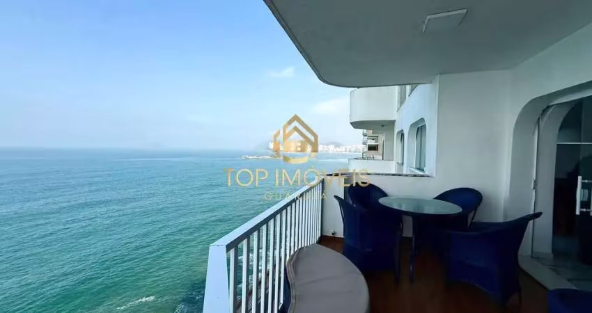 Apartamento frente mar morro maluf na praia das pitangueiras - guarujá