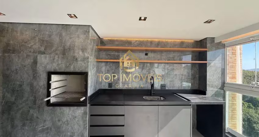 Apartamento frente ao mar com varanda gourmet – 3 suítes e lazer completo!