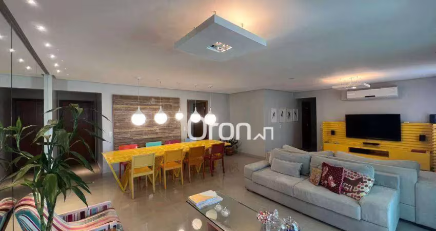 Apartamento mobiliado com 3 dormitórios à venda, 140 m² por r$ 1.320.000 - jardim goiás - goiânia/go